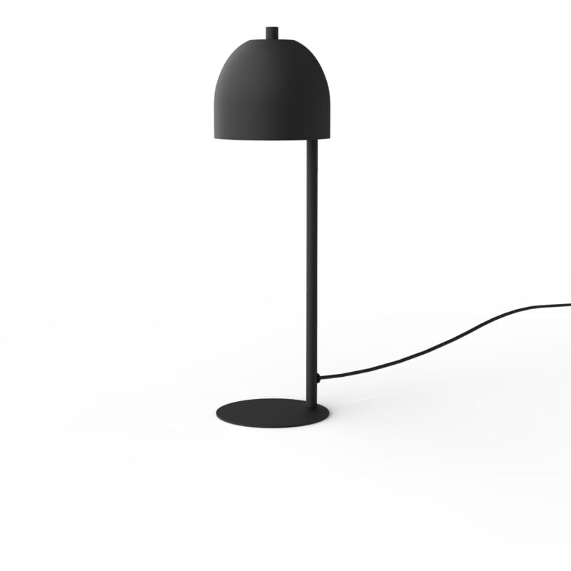 foto del prodotto campanella tavolo, 1xgu10, max 42w, metallo, nero, d12cm lumicom