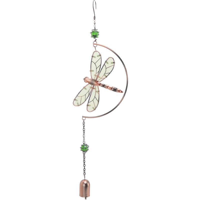 foto del prodotto campanelli eolici a forma di libellula, impermeabili, bellissimi ornamenti pendenti in ferro melodico per la decorazione domestica eosnow