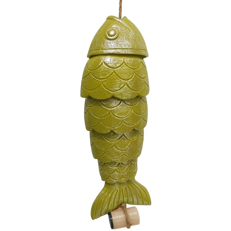 foto del prodotto campanelli eolici colorati di pesce koi campane decorative per pescatori e amanti della pesca