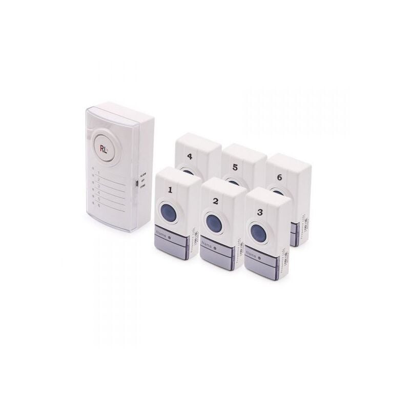 foto del prodotto campanello 6 zone wireless 433 senza fili batterie