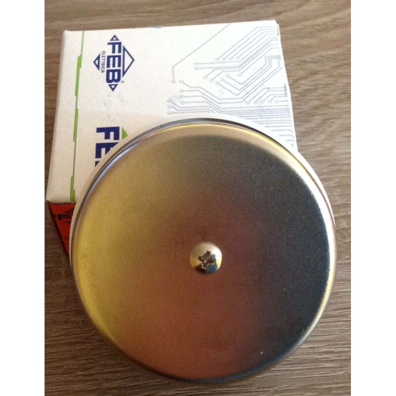 foto del prodotto campanello cromato suoneria da parete e incasso metallica 110/250 volt 1982bit