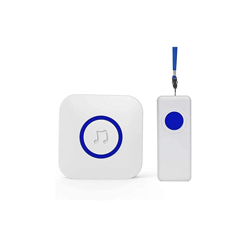 foto del prodotto campanello di chiamata di emergenza per anziani, allarme wireless portatile, pulsante di chiamata di emergenza per pazienti anziani, bambini,