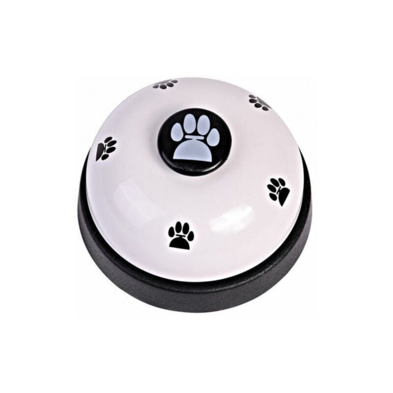 foto del prodotto campanello per cani, campanello per addestramento cani, dispositivo di comunicazione per animali domestici,nero