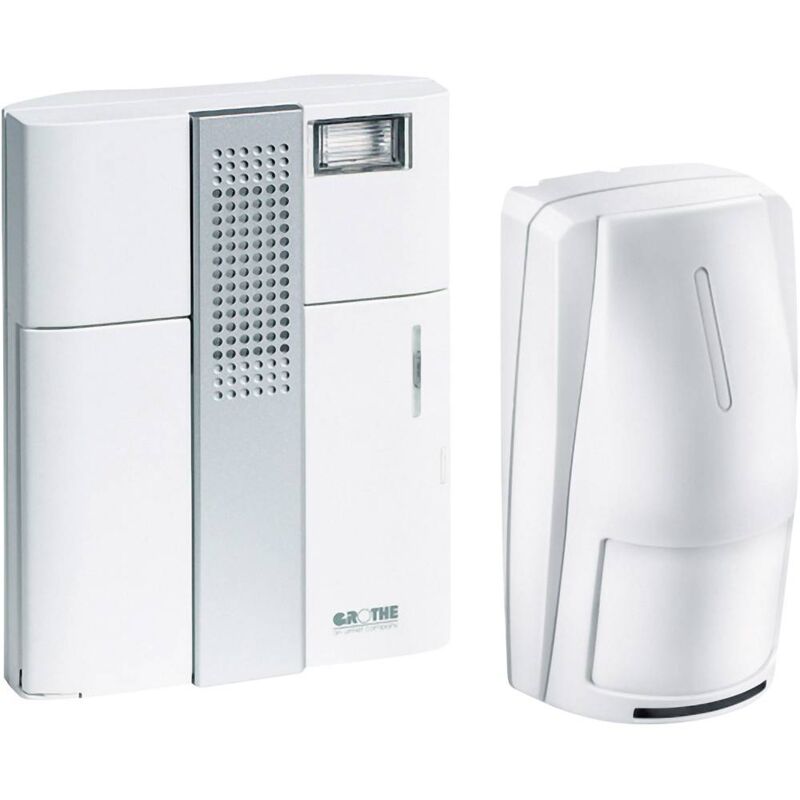 foto del prodotto campanello senza fili kit completo con sensore di movimento grothe 43315 mistral 300m