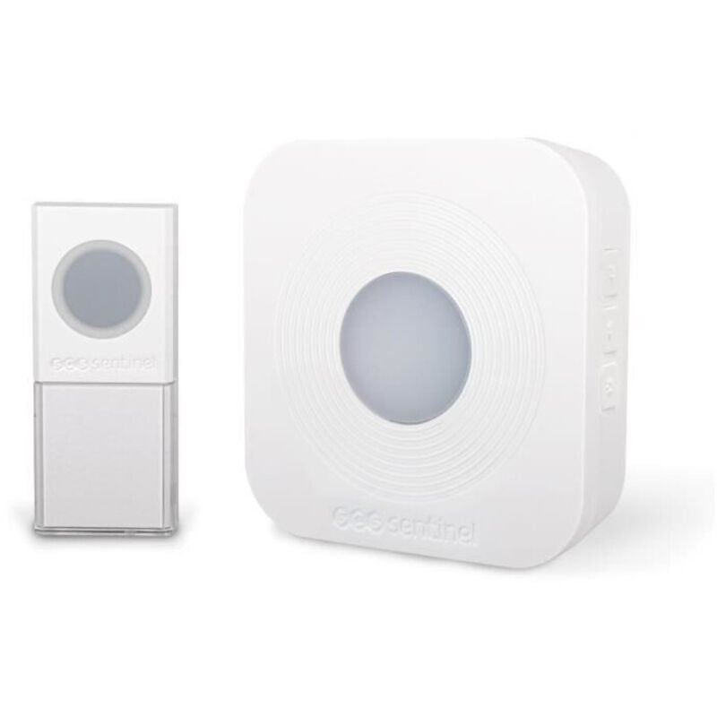 foto del prodotto campanello senza fili scs sentinel 200 metri - simplybell - bianca