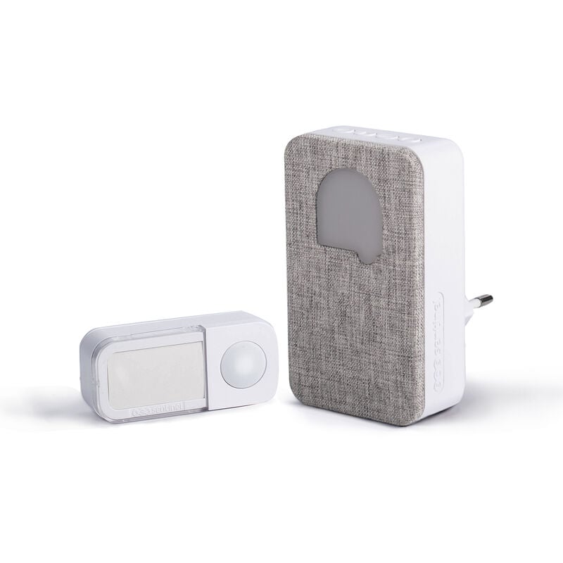 foto del prodotto campanello senza fili senza batterie con spina 150m in campo libero tessuto sonestyl , csf0105 scs sentinel