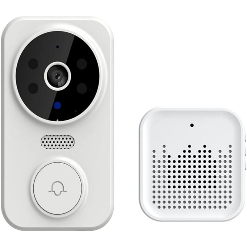 foto del prodotto campanello video remoto wireless, campanello per porta wifi smart home, campanello wireless per esterni, telecamera, citofono audio bidirezionale,