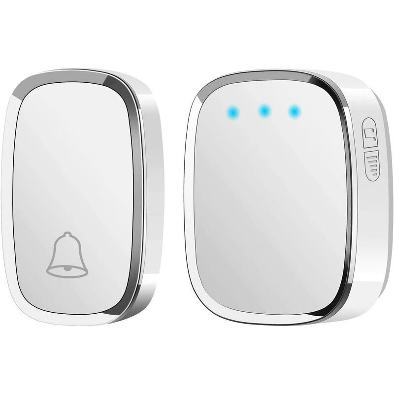 foto del prodotto campanello wireless, campanello impermeabile con portata 300m, campanello cordless con 1 trasmettitore collegabile e 1 ricevitore e 36 suonerie 4