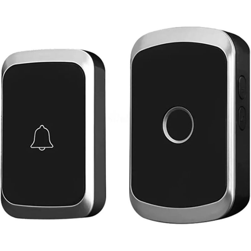 foto del prodotto campanello wireless, campanello led per casa intelligente, 1 campanello e 1 pulsante entro 300 metri bianco