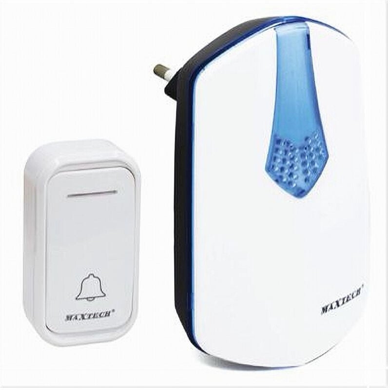 foto del prodotto campanello wireless con spina wifi raggio 80m a led senza fili camp-01 - - maxtech