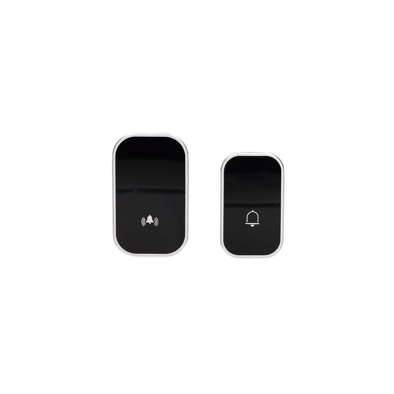 foto del prodotto campanello wireless nero halale