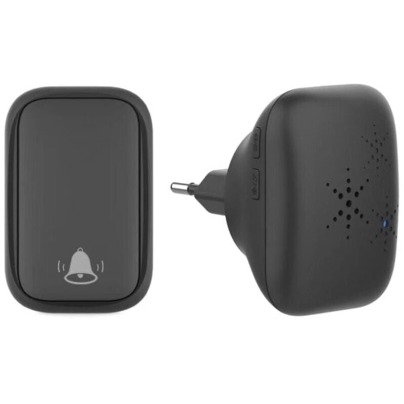 foto del prodotto campanello wireless per esterno, campanello elettronico impermeabile ip44 da 150 metri, 38 cambi di musica, regolazione del volume a 3 livelli,