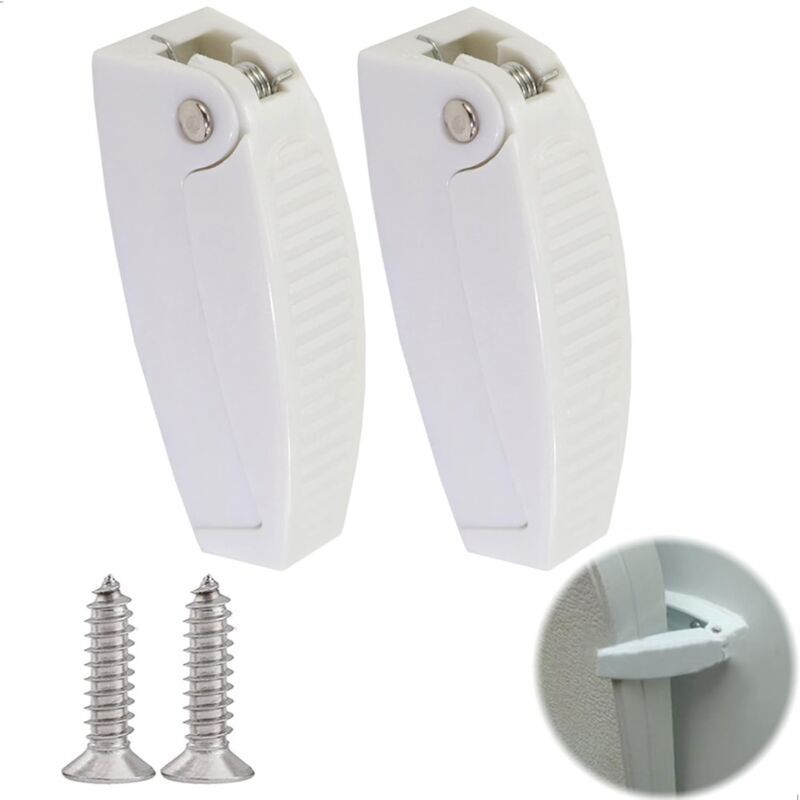 foto del prodotto camper wedge door lock clip latch catture fermaporta fermaporta finestra supporto in plastica cattura per camper, rimorchio, viaggio, bagagli, 2