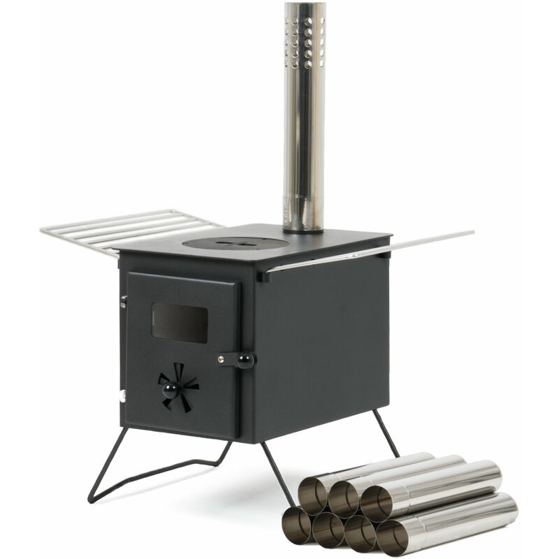 foto del prodotto campfeuer - stufa per tenda 54 x 40 x 259,5 cm riscaldamento per tende da campeggio, stufa per tende da esterno