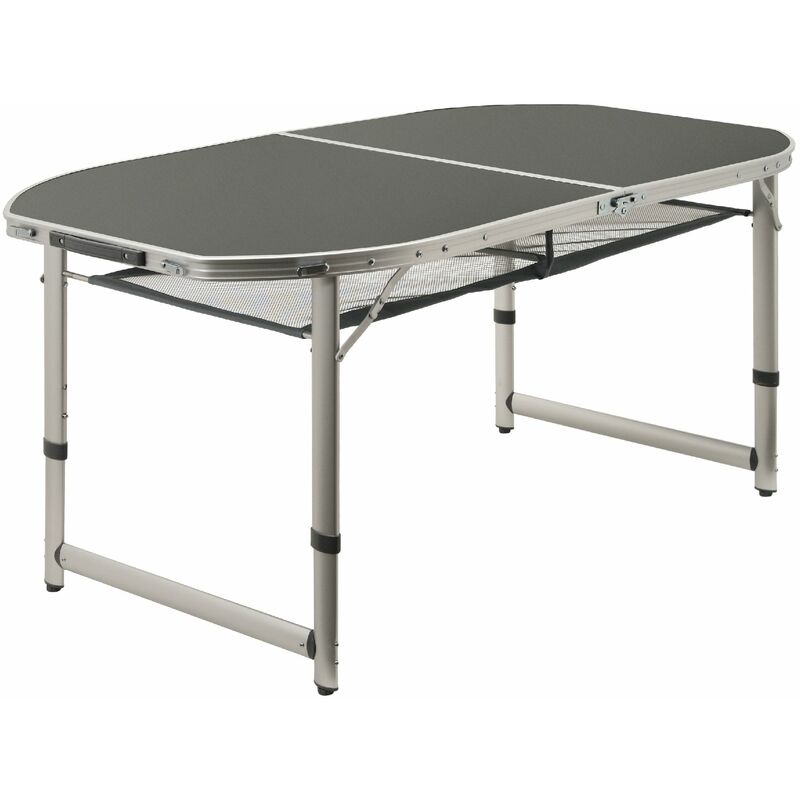 foto del prodotto campfeuer tavolo da campeggio in alluminio per 6 persone 150 x 80 cm pieghevole, regolabile in altezza tavolino pieghevole in alluminio, tavolo