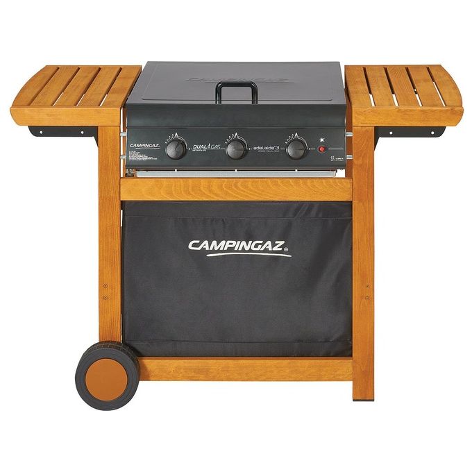foto del prodotto campingaz barbecue a gas adelaide 3 woody dual gas 3 bruciatori potenza di 14 kw