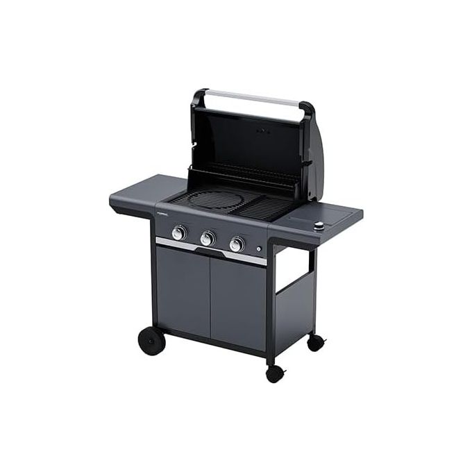 foto del prodotto campingaz barbecue gas select 3 exs con griglie in ghisa e accensione piezoelettrica per cotture uniformi e controllo della temperatura preciso