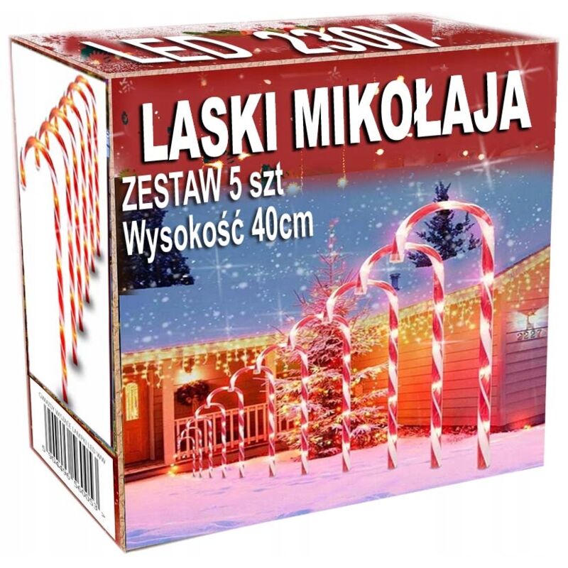 foto del prodotto can santa can lampade led candy girland