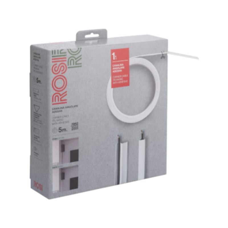 foto del prodotto canala angolare adesiva rosi 15x32mm da 5m bianco rs71503a
