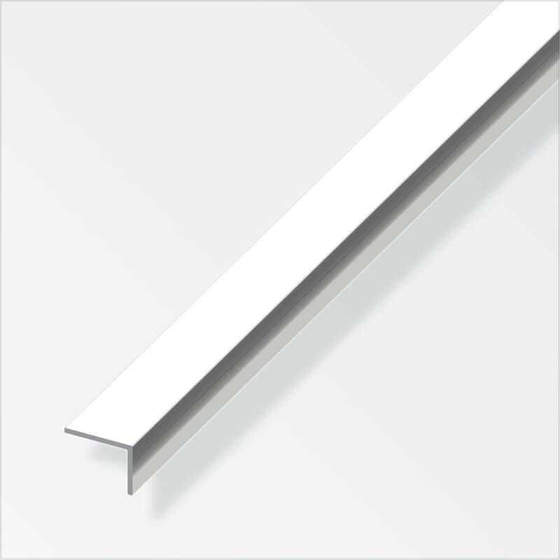foto del prodotto canala angolare alfer aluminium 20x10x1mm da 1m ottica cromata 01250