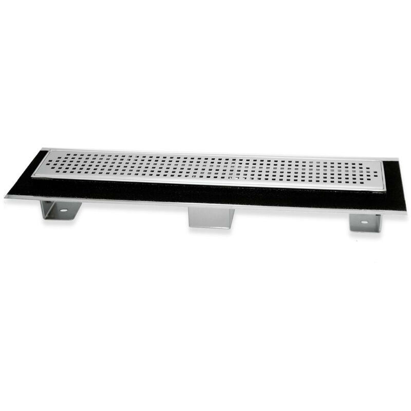 foto del prodotto canale canaletta pavimento lineare scarico doccia acciaio inox lucido canalina misure l485xh63115 mm confezione 1