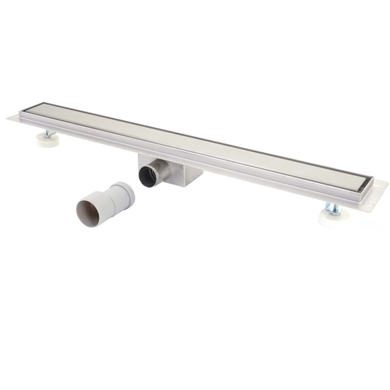 foto del prodotto canaletta di scarico per docce piastrellate hhg 840d acciaio inox, 110cm