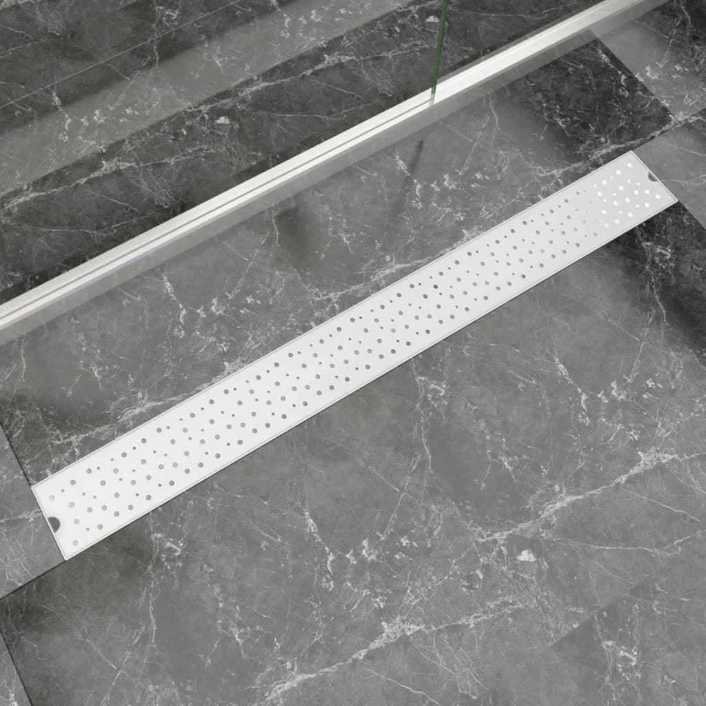 foto del prodotto canaletta drenaggio per doccia doppia 1030x140 mm acciaio inox