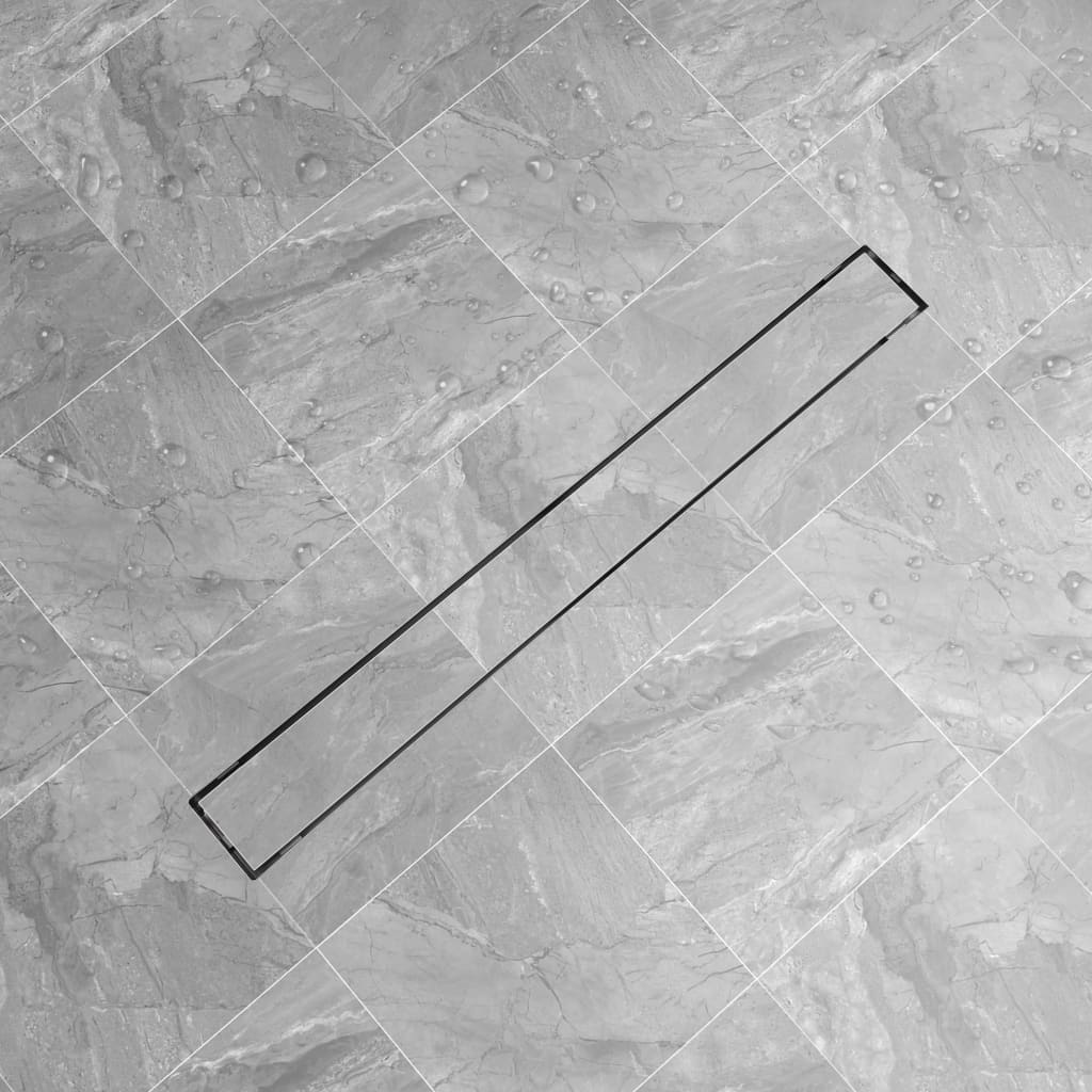 foto del prodotto canaletta drenaggio per doccia lineare 930x140 mm acciaio inox cod mxl 49780