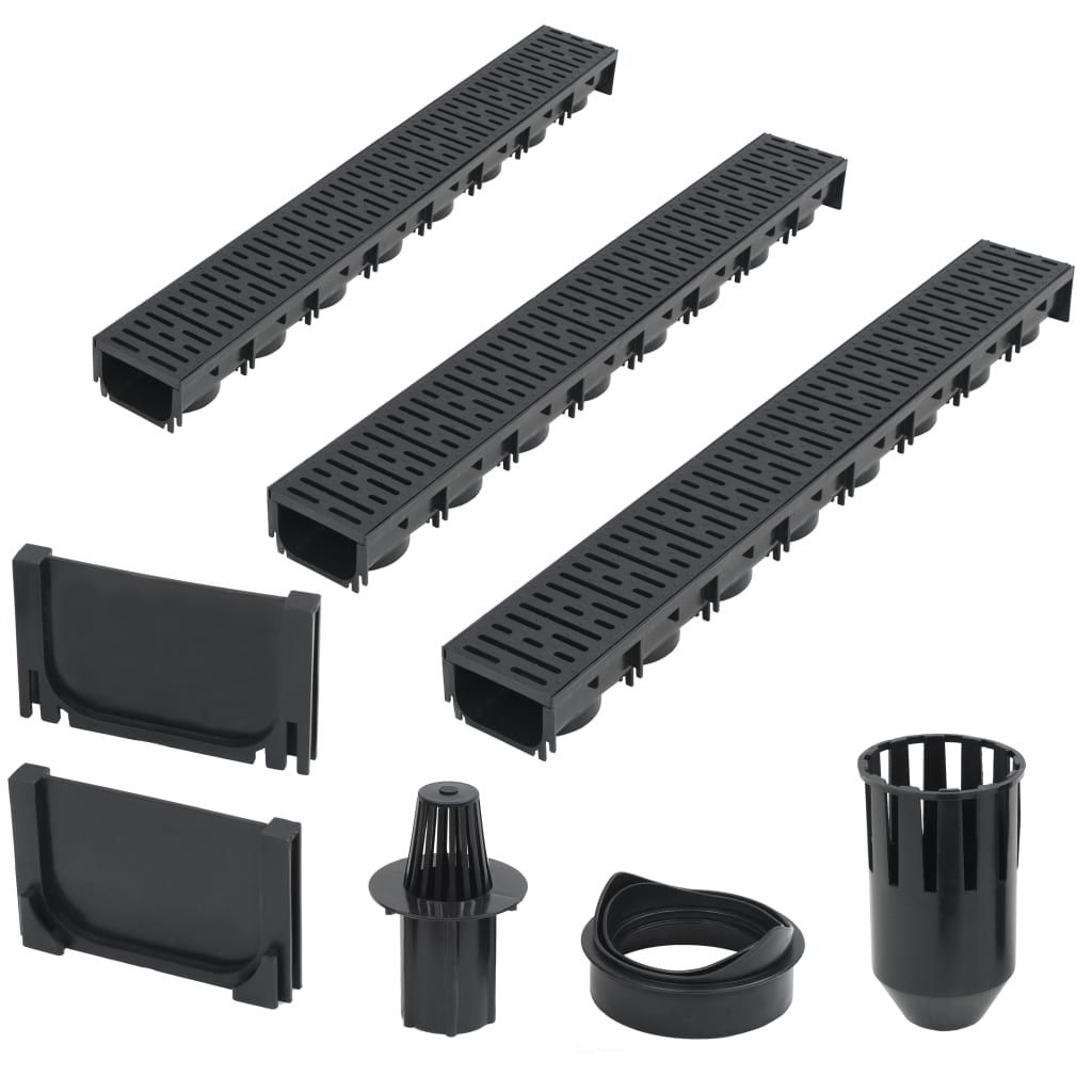 foto del prodotto canalette di drenaggio 3 pz plastica 3 m cod mxl 61437