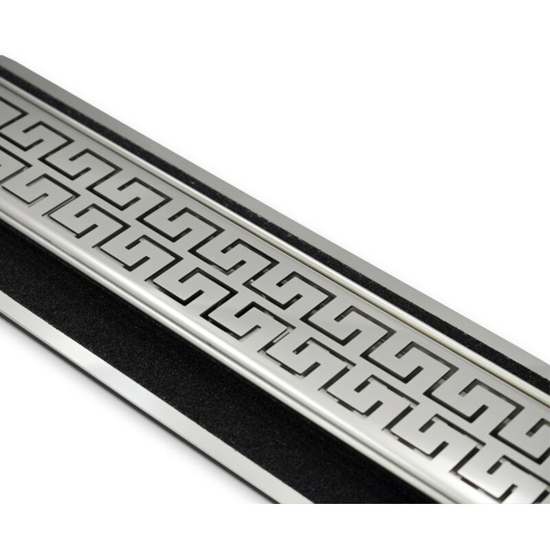 foto del prodotto canalette inox style linea luxury venice 2 canaletta luxury ret. l1185 mm venice 2 full inox incisione venice 2