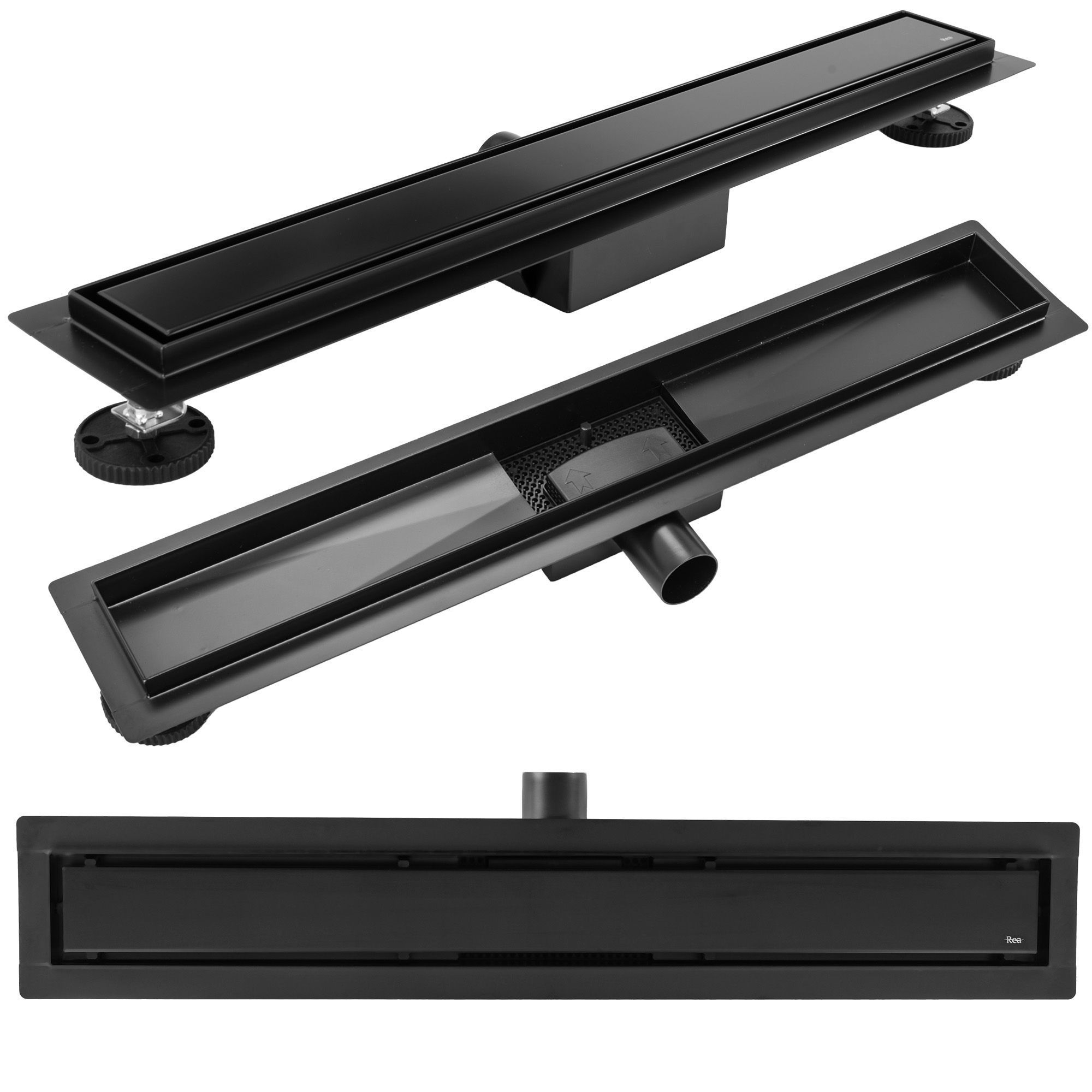 foto del prodotto canalina di scarico neox black matt 100