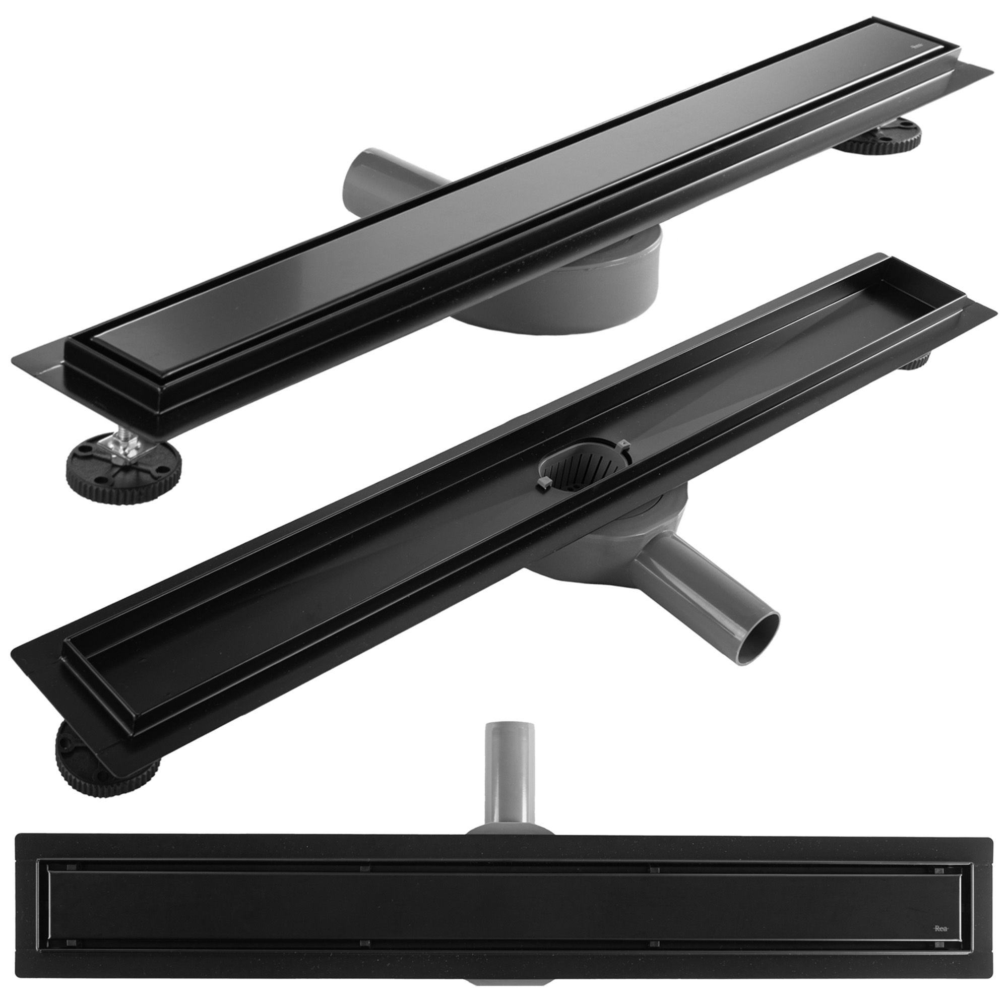 foto del prodotto canalina di scarico neox pro black matt 70