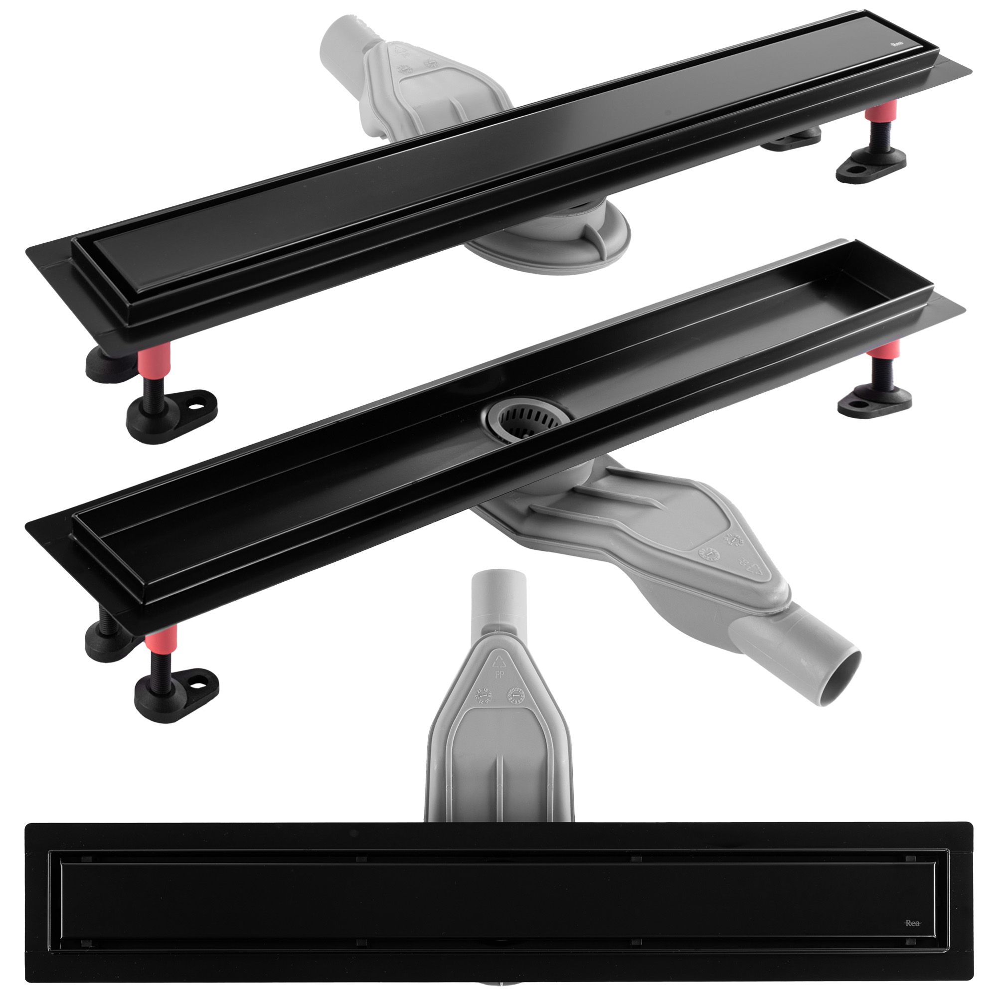 foto del prodotto canalina di scarico neox superflow black 80