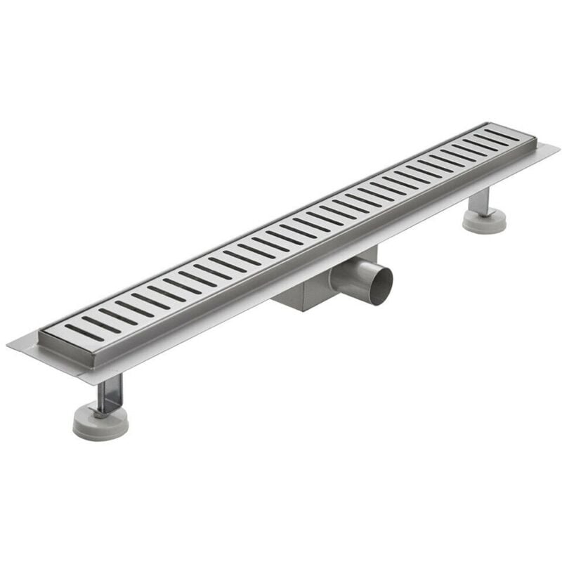 immagine 0 del prodotto canalina doccia di scarico a pavimento in acciaio inox mod. stripe 90 cm