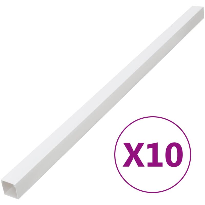foto del prodotto canalina per cavi 60x60 mm 10 m in pvc vidaxl