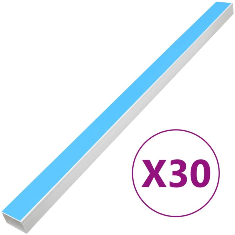 foto del prodotto canalina per cavi autoadesiva 100x40 mm 30 m in pvc vidaxl