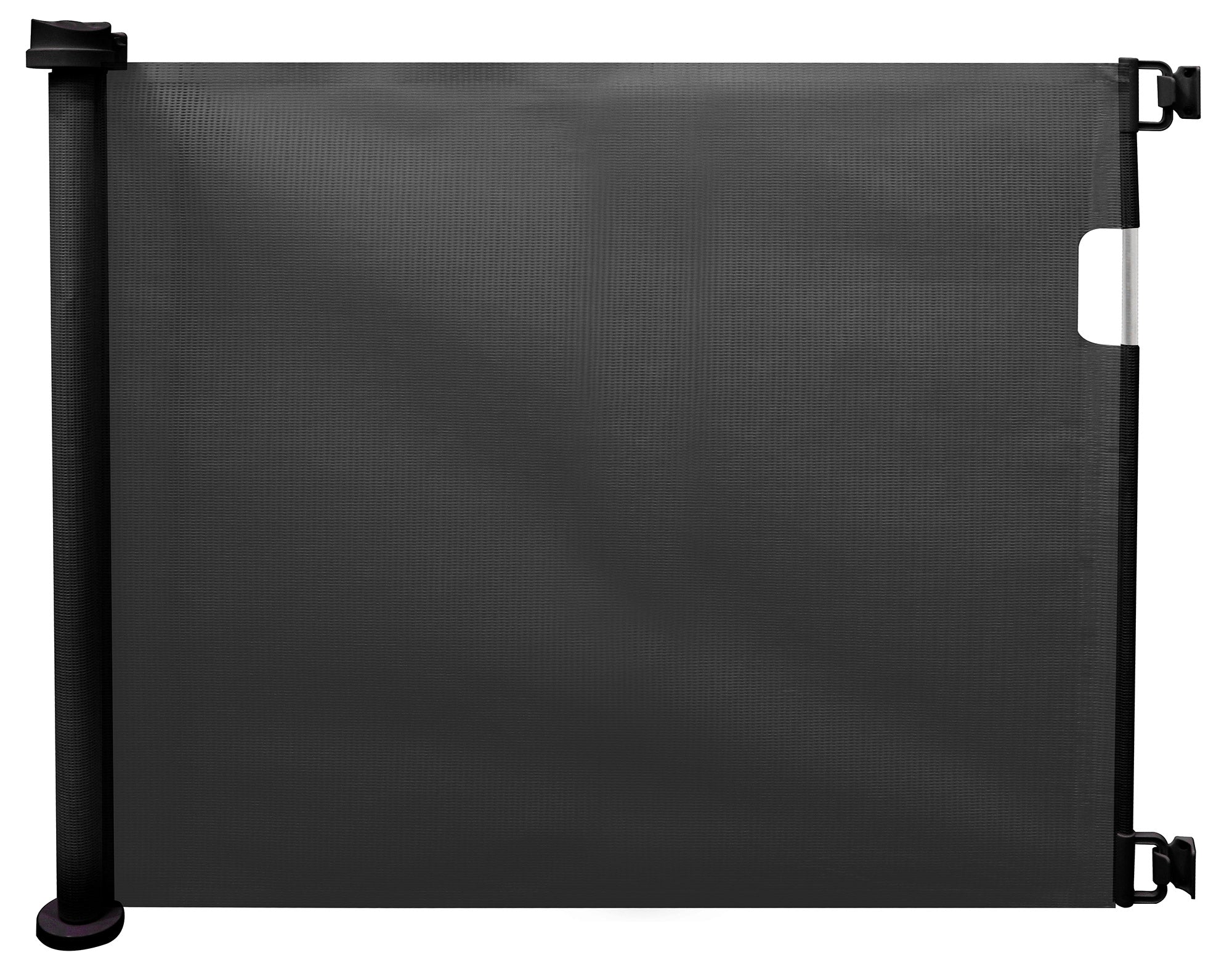 foto del prodotto cancelletto bambini barriera di protezione riavvolgibile 130x8x88 cm fadi nero