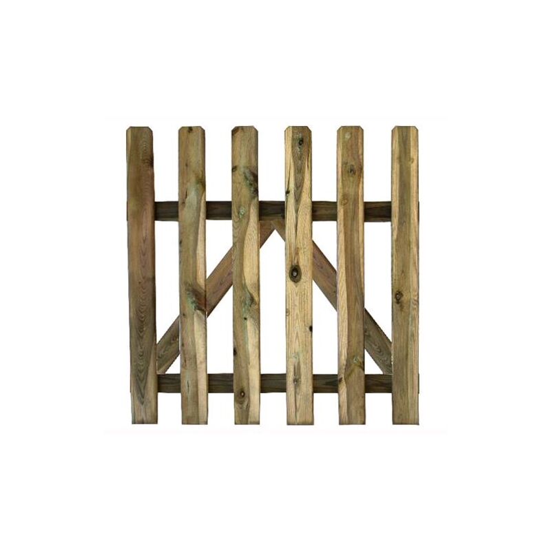 foto del prodotto cancelletto cancello in legno impregnato in autoclave 100x100h cm papillon