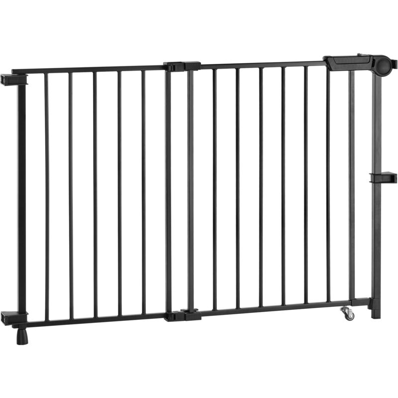 foto del prodotto cancelletto di sicurezza regolabile per bambini, larghezza 29,5 43 pollici, per bambini e animali domestici, senza barra inferiore, design passante,