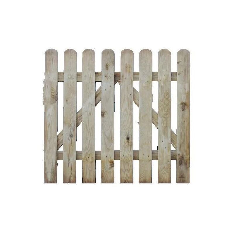 foto del prodotto cancelletto retta 100x100 cm pino impregnato