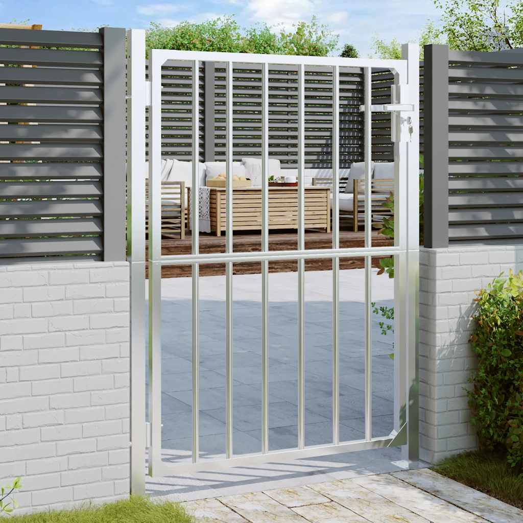 foto del prodotto cancello da giardino 85x120 cm in acciaio inossidabile