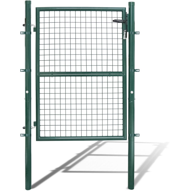 foto del prodotto cancello da giardino in acciaio zincato, porta da giardino, cancello per recinzione, cancello per cortile, con serratura di qualit , maniglia e