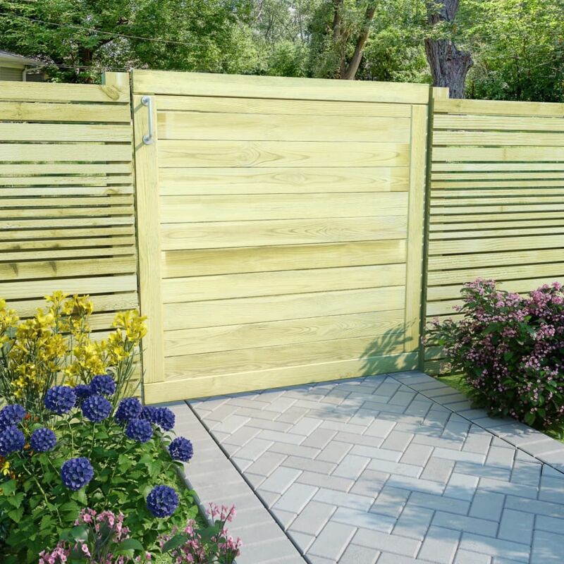 foto del prodotto cancello da giardino in legno di pino impregnato 100x100 cm vidaxl