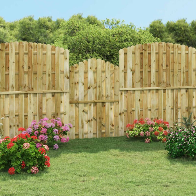 foto del prodotto cancello da giardino in legno di pino impregnato 100x150 cm vidaxl