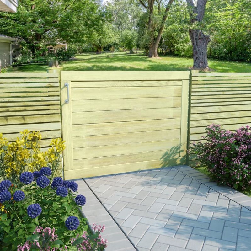 foto del prodotto cancello da giardino in legno di pino impregnato 75x100 cm vidaxl
