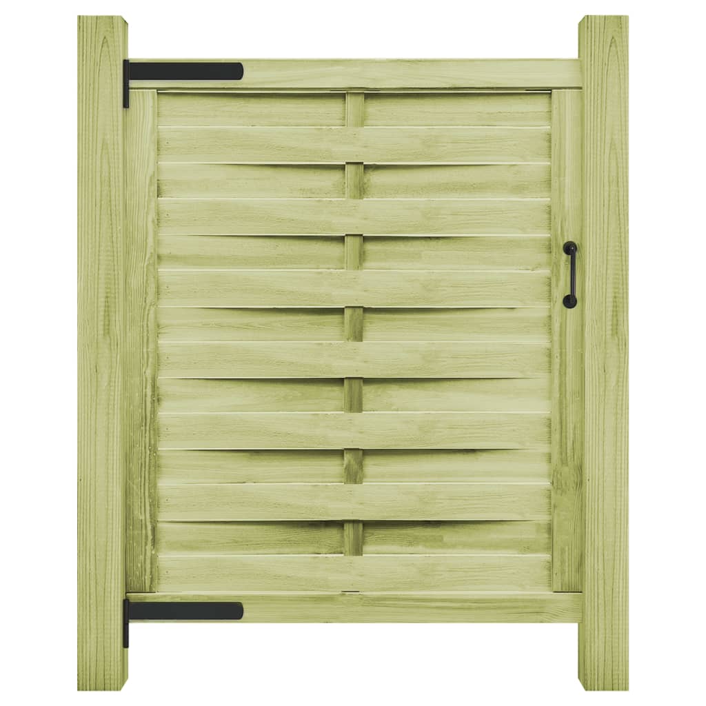 foto del prodotto cancello da giardino in legno impregnato 100x125 cm verde cod mxl 40246