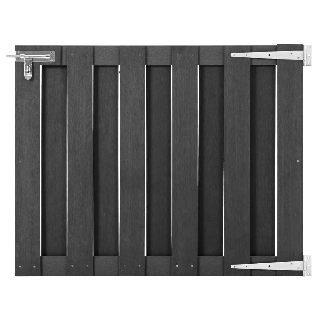 foto del prodotto cancello da giardino in wpc 100x80 cm grigio vidaxl