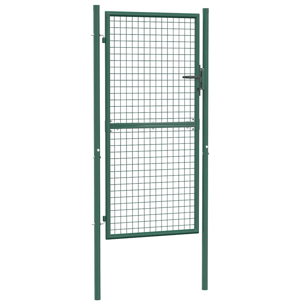 foto del prodotto cancello per recinzione in acciaio 100x175 cm verde cod mxl 52648