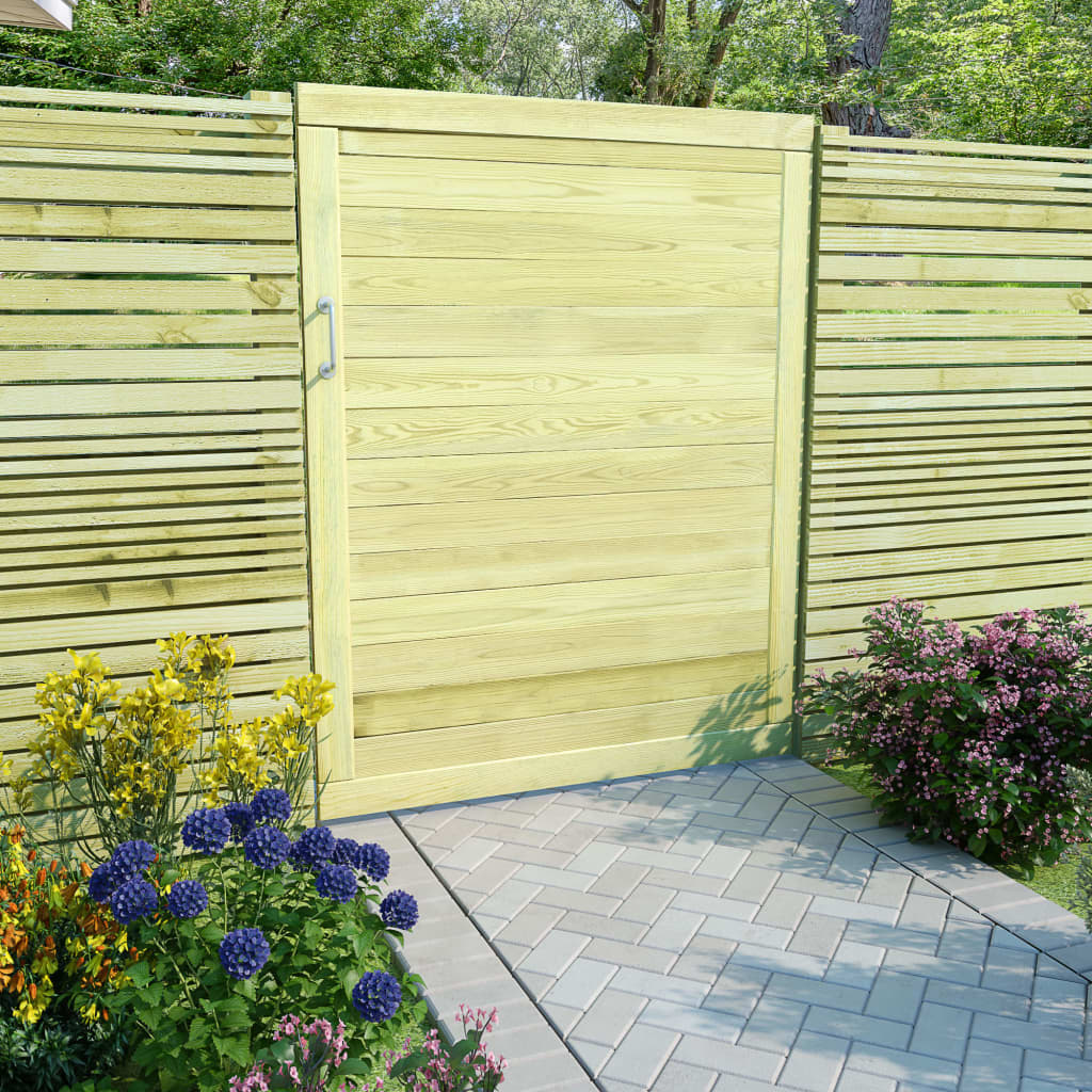 foto del prodotto cancello per steccato in legno di pino impregnato 125x100 cm cod mxl 50443