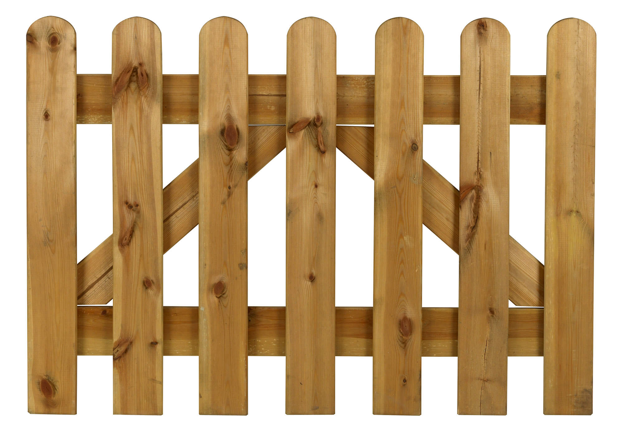 foto del prodotto cancello recinzione dritto mini 100x70 cm in legno impregnato